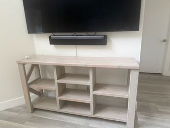 Rustic Farmhouse Wood TV Stand Console