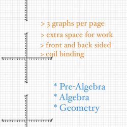 Graphing Notebook With Graphs For Math