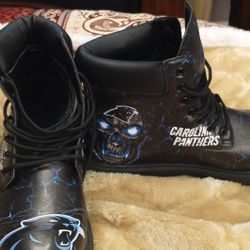 Men's Carolina Panthers Logo Boots Size 11