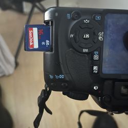 A cannon camera (cannon ds126271)  Lens EFS-18-55mm