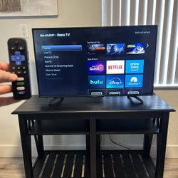 43’’Roku Smart Tv With Table 