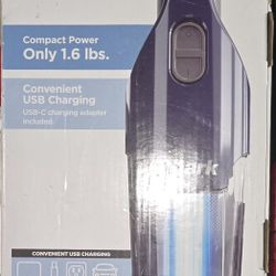 Shark Cyclone PET Handheld Vacuum with 8" Crevice Tool, HyperVelocity Suction, Navy Blue/Grey, CH701