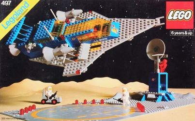 Vintage Lego 497-1 Galaxy Explorer Complete with 8 Astronauts Retired 1979 (Northridge)