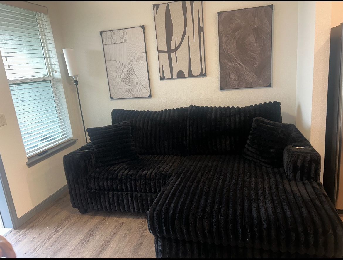 Luxury black holster sofa FOR SALE