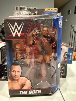 Wwe the rock elite figure