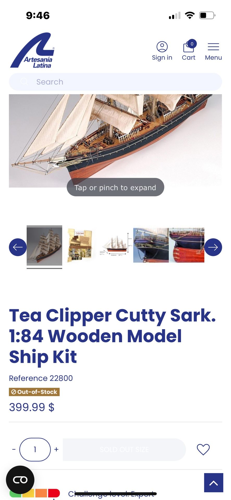 Handcrafted Them Emporium Ship Builders Curry Sark wooden ship