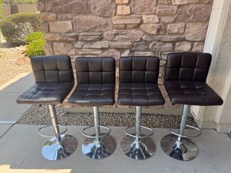 4 adjustable height bar/counter stools