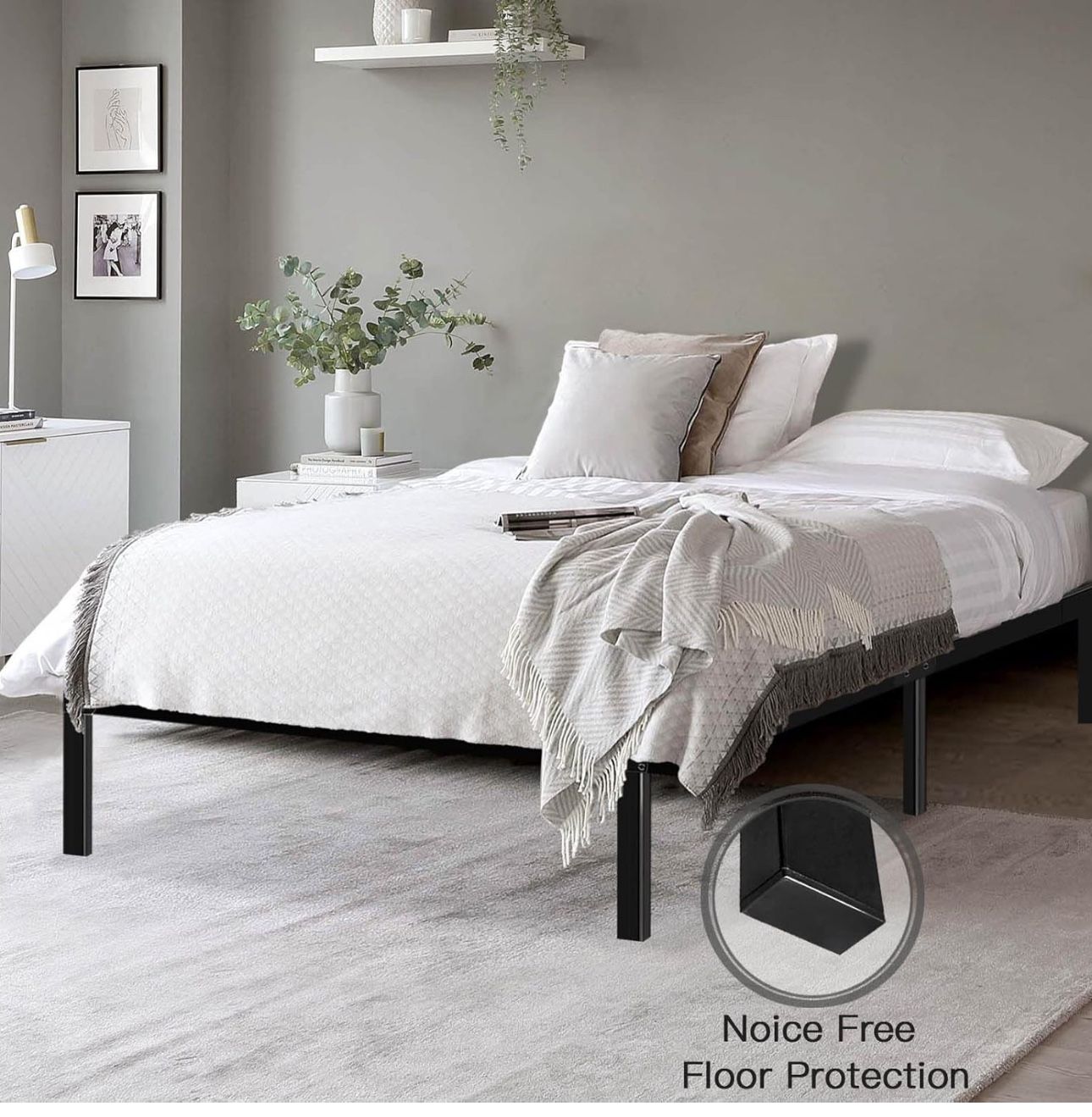 Full And Queen Size Metal Bed Frame With Storage