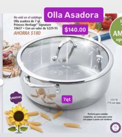 Olla Asadora  7qt Especial $140.00  Prepara Cadillos frijoles Estofados Caldo Pollo Princess Housr Ventas Finales