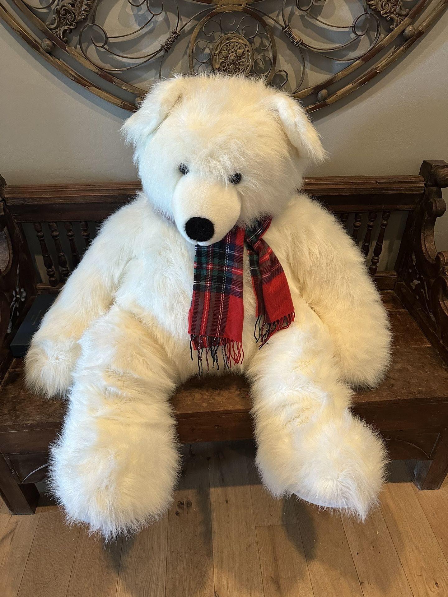 Plush White 4 Ft Bear