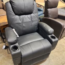 🔥Spicer discount only one 🔥Power Lift Recliner Chair for Elderly, Electric Stand Assist Reclining Chair with Massage and Heat Function, Leather Livi