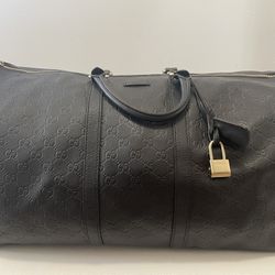 Authentic Leather Gucci Duffle