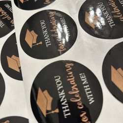 NEW  2.00  Graduation Thank You  Stickers 