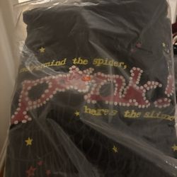 Spider Pink hoodie black