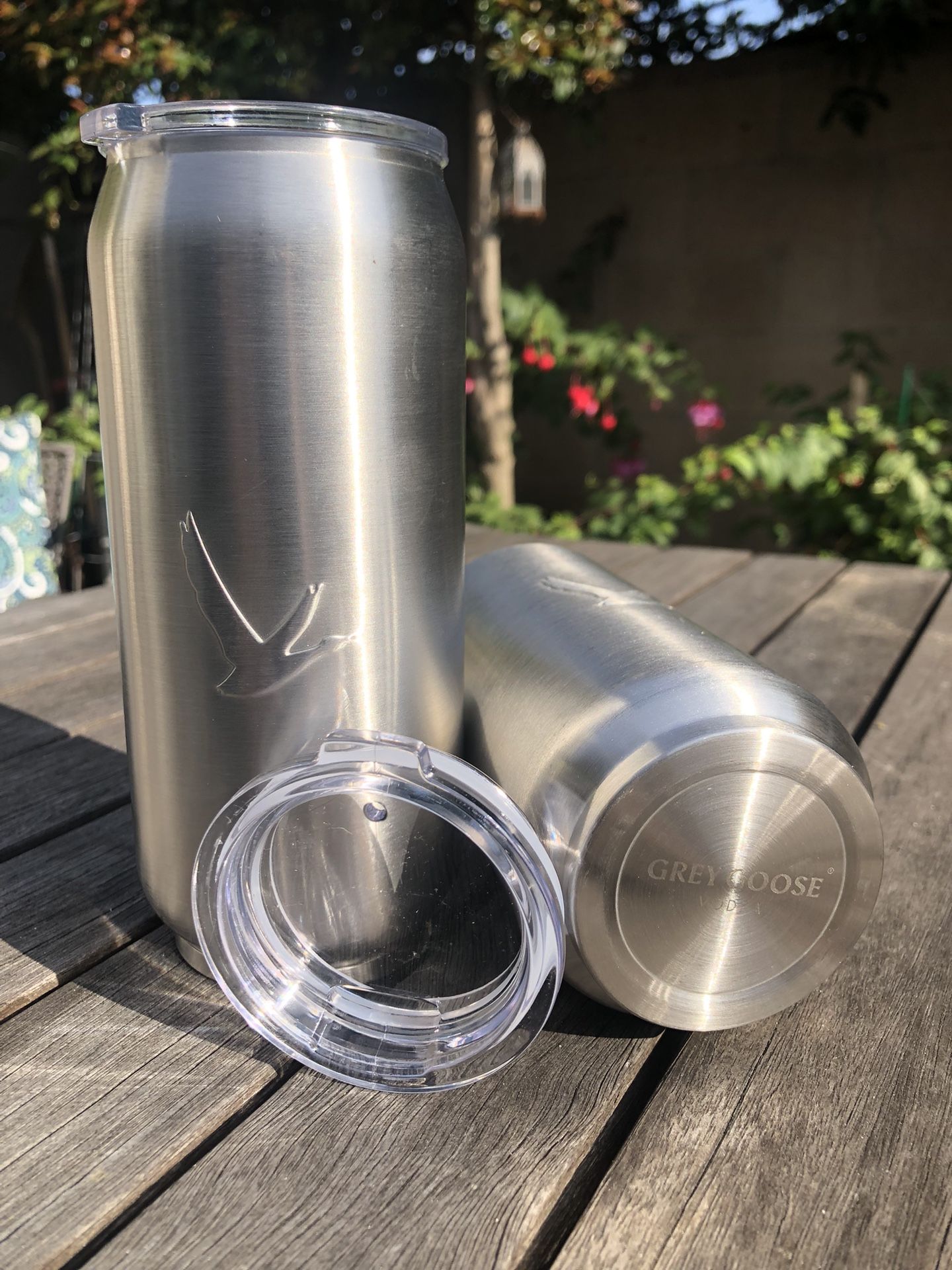 Grey Goose Stainless Steel Tumblers Set Of 2
