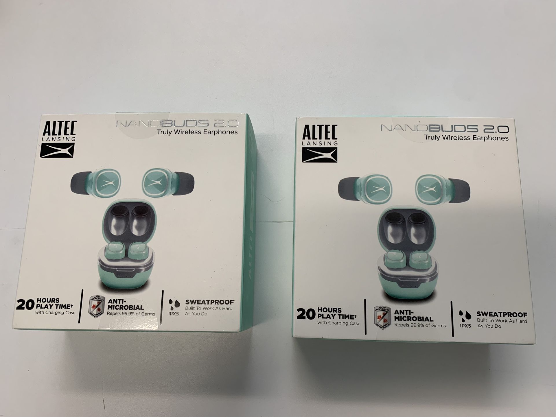 (2) Altec Lansing Nanobuds 2.0 Bluetooth Wireless Headphones