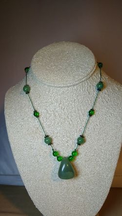 Aventurine gemstone necklace