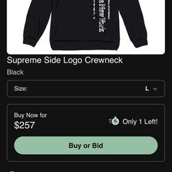 Supreme Crew Neck Sweater 