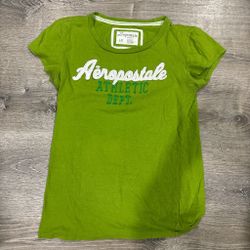 Aeropostale green baby tee with white logo