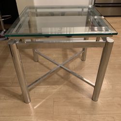 Modern Glass End Table