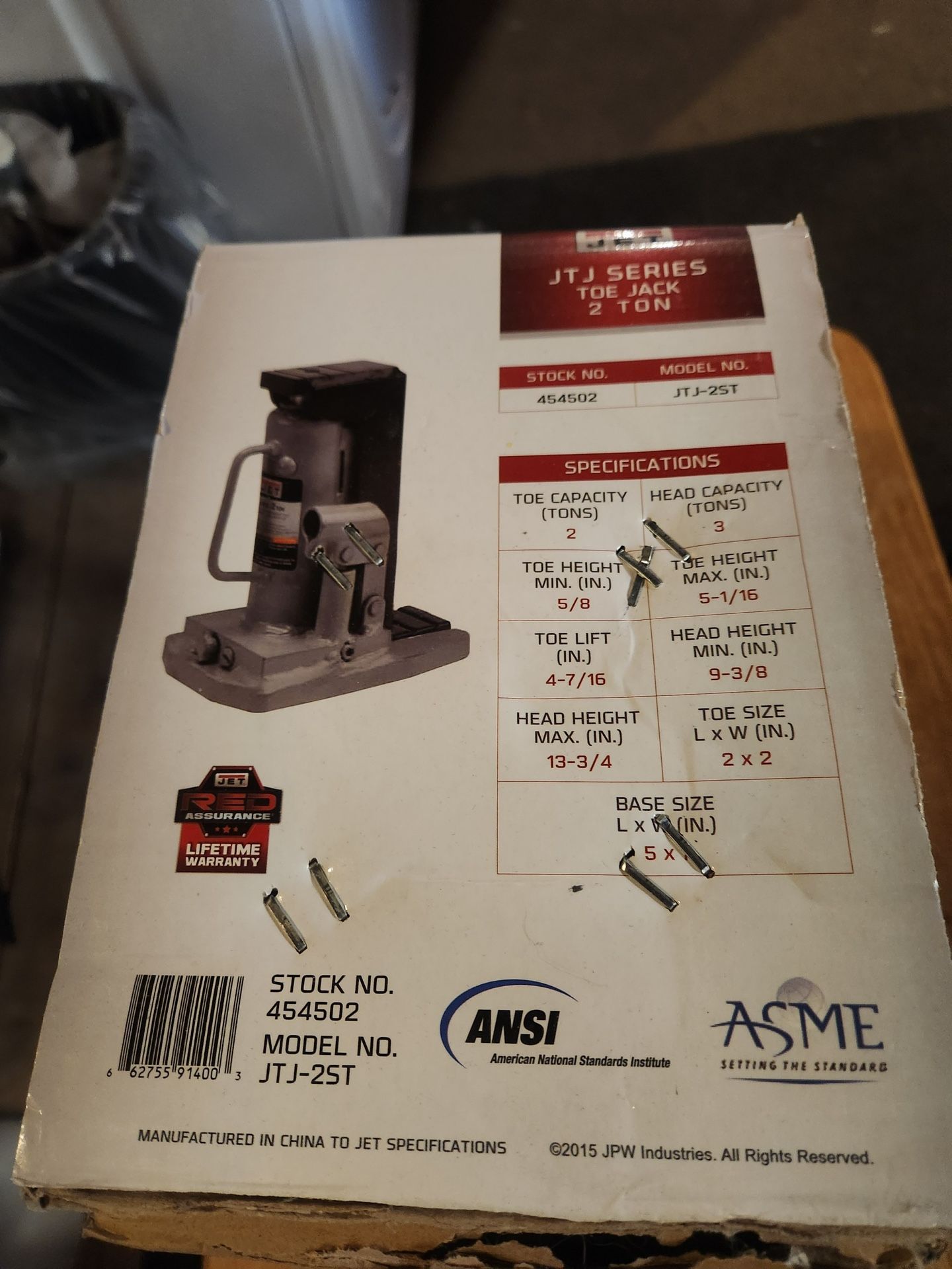 JTJ Series Toe Jack