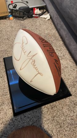 49ers Legend Steve Young Signed Football