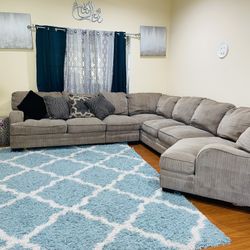 7 PCs Ashley Sectional Sofa Set