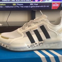 NEW YOUTH BIG KIDS WOMEN ADIDAS GSB NMD V3 WHITE/BLACK RUNNING SHOES Sz 6.5Y & 7Y Available 