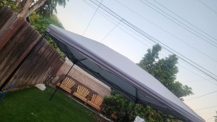 Ozark Trail 12 ft x 10 ft Straight Leg Instant Canopy, Gray