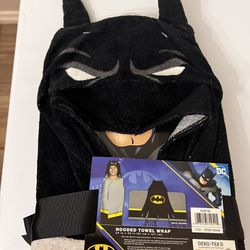 New Batman Hooded Towel Wrap