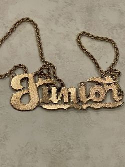 14k Junior Name Plate 3”x1”