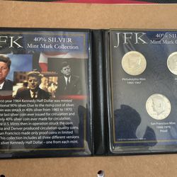 First Commemorative Mint JFK Half Dollar Collection 40% Silver