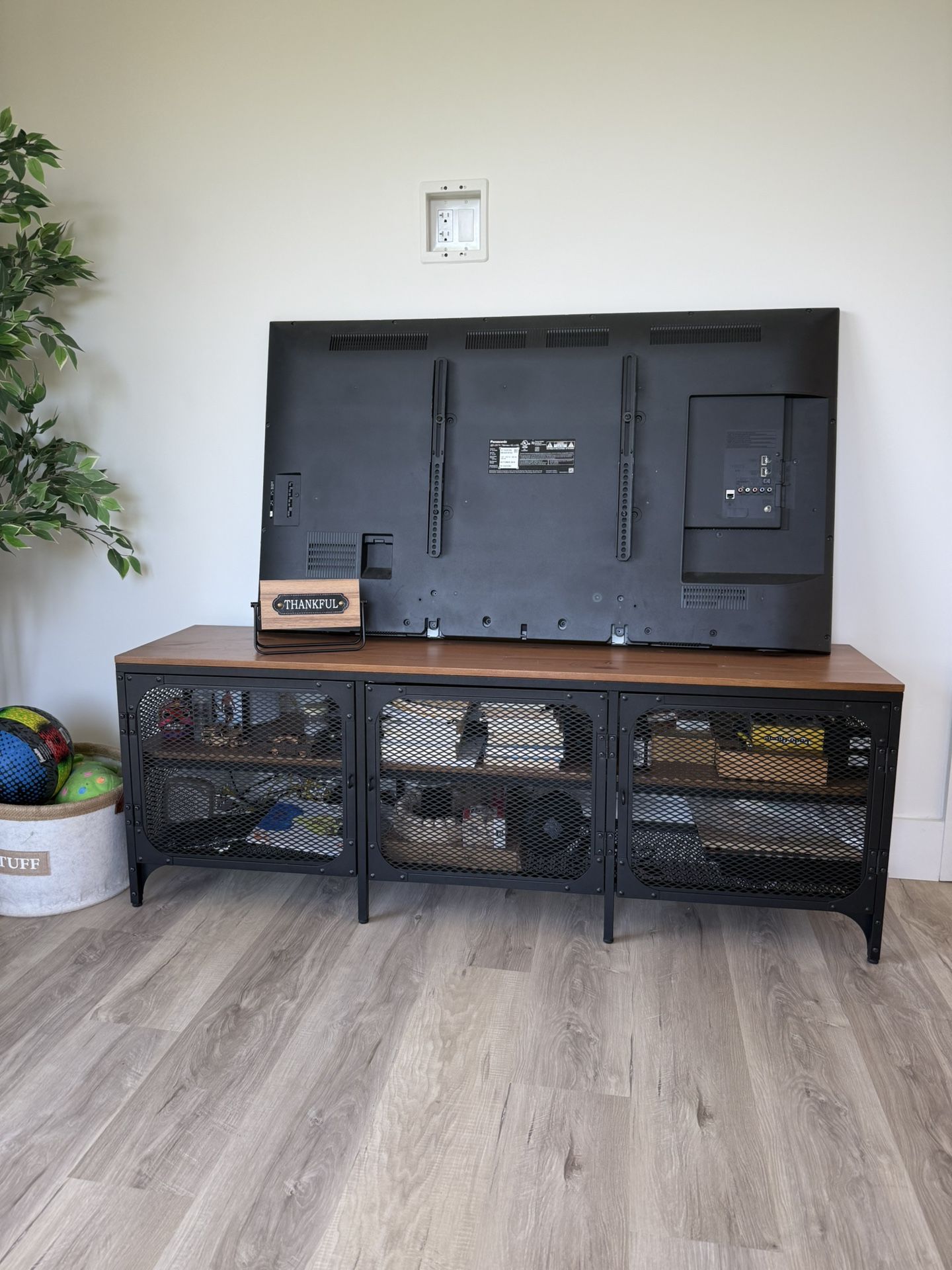 TV Console Table Living Room Decor