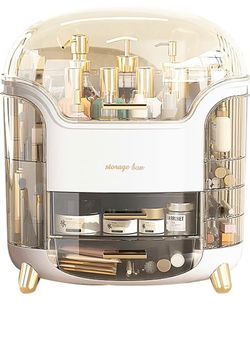Omeily Makeup Organizer Countertop Vanity Cosmetic Skincares Organizer