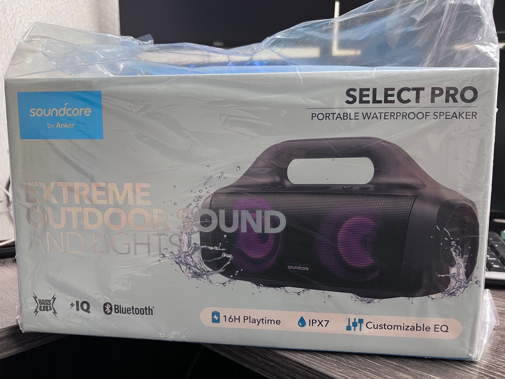 Anker Soundcore Select Pro Portable Speaker IPX7 Waterproof BassUp 16-Hour Playtime Black