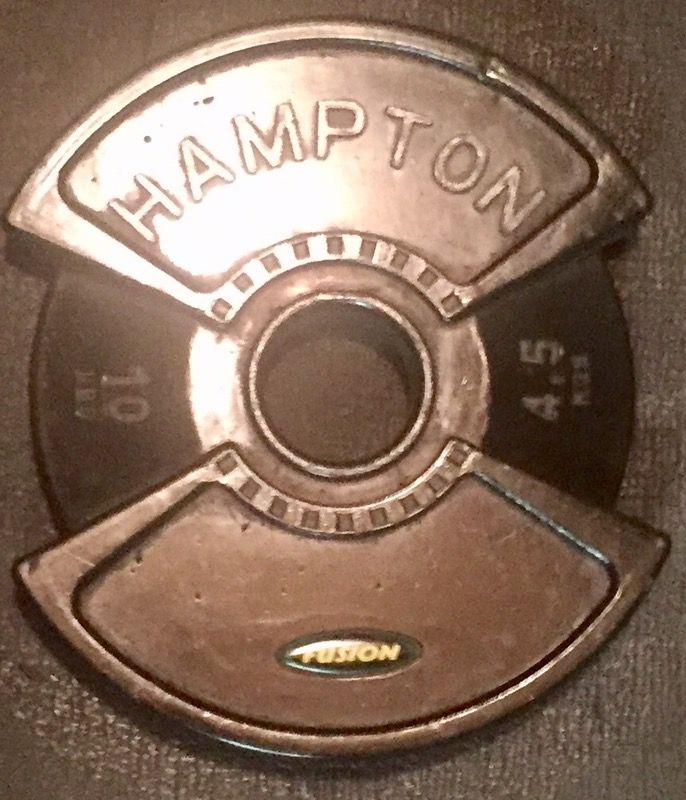 SINGLE 10 lb HAMPTON FUSION WEIGHT PLATE