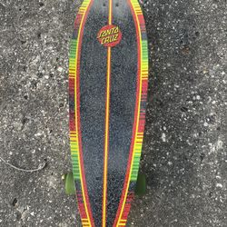 Santa Cruz Longboard Serape Dot Pintail Skateboard 