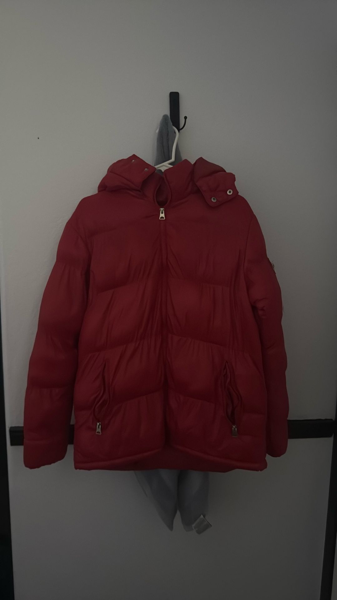 Men Fashion Nova Red Puffer Jacket