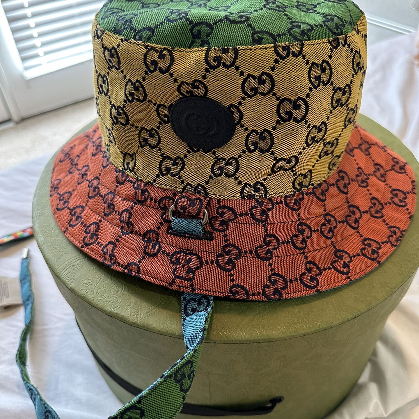 Gucci Multicolor Reversible bucket Hat Gucci GG Multicolor Reversible Bucket Hat in Green for Men  main image 4