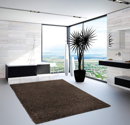 Elegant Comfort brand Area Rug - 8x11ft shag (chocolate brown)