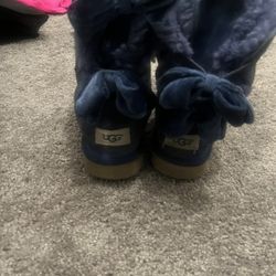 Size6 Used And Abused Ugg Boots Blue