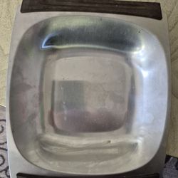 Vintage Stainless Tray With Handles by Selarlin from Denmark