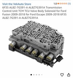 6F35 AL8Z-7G391-A AL8Z7G391A Transmission Control Unit TCM TCU Valve Body Solenoid for Ford Fusion 2009-2018 for Ford Escape 2009-2018 6F35 AL8Z-7G391