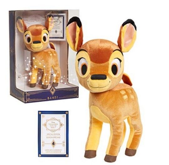 Disney Treasures from The Vault Limited Edition Bambi Plush 14" Sealed