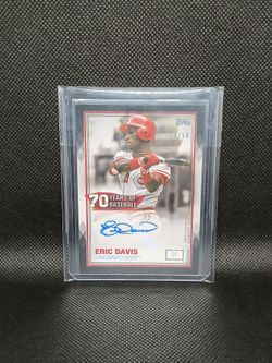 2021 Topps Series 1 70 Years Of Baseball Eric Davis Autograph