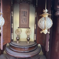 Japanese Buddhist Shrine Cabinet Butsudan Altar,