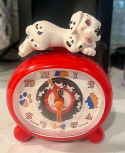 Vintage 1990s Disney 101 Dalmatians alarm clock