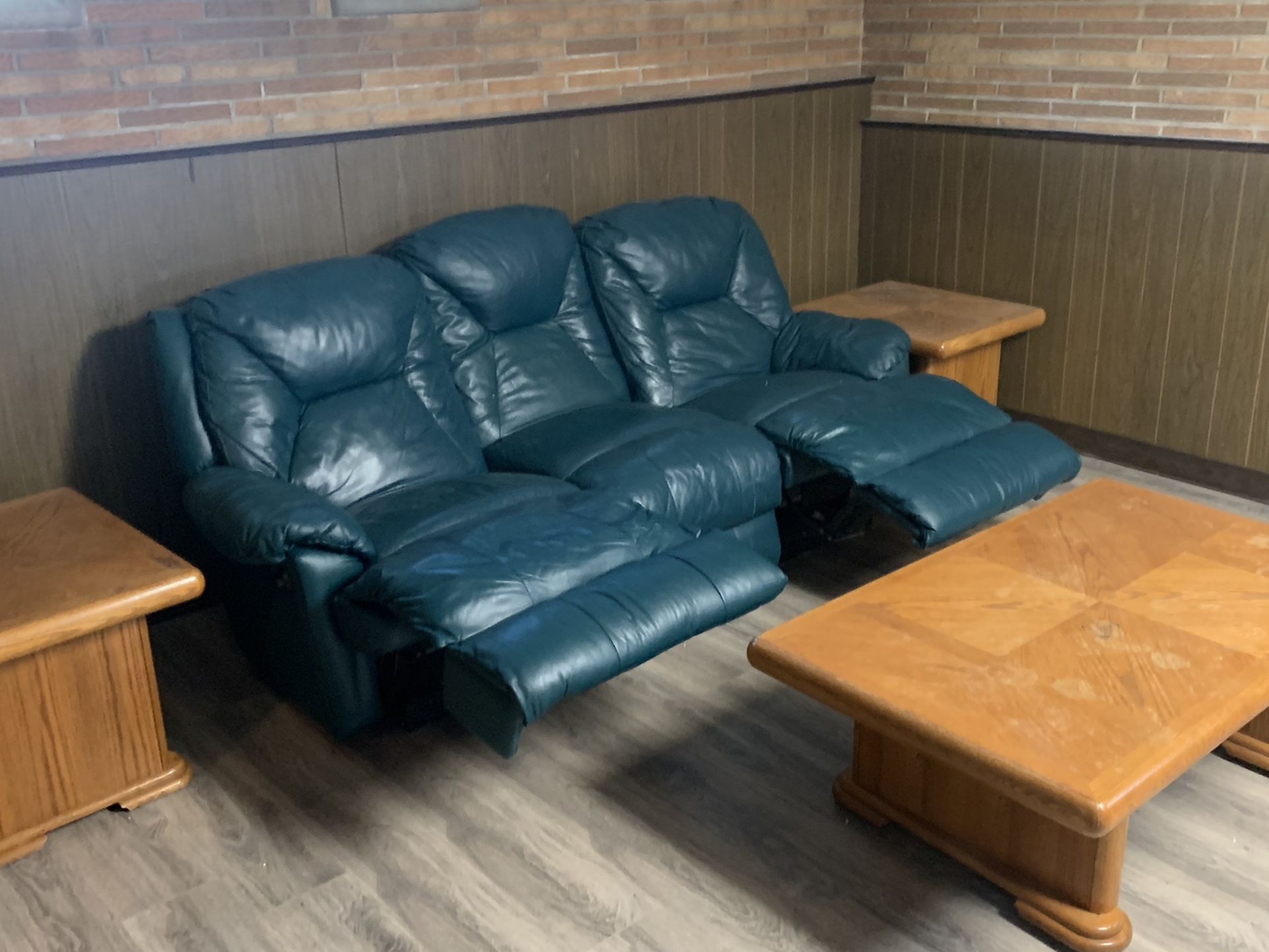 Sofa Recliner And Tables