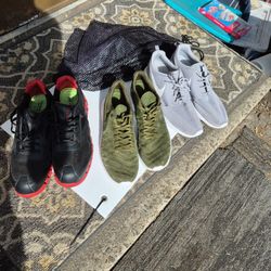 3 Pair Of Almost New Size 15 Shoes, Nike And Reebok 