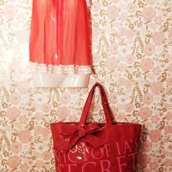 Victoria's Secret Women's Lingerie And Victoria's Secret Large Overnight or Beach Bag